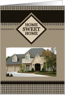 home sweet home : plaid photo card