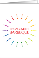 engagement barbeque invitation card