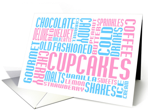 cupcake chitChat card (1118202)