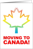 moving to canada! card