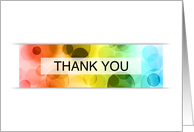 bokeh thank you for volunteering card