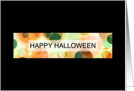 happy halloween bokeh (blank inside) card