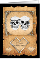 pirate anniversary invitations card