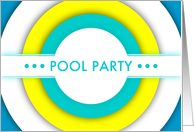 pool party invitations card