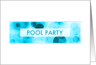 pool party invitations card