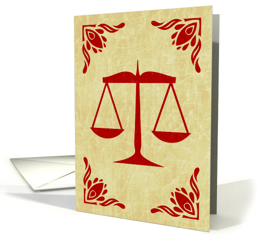 scales of justice card (1139644)