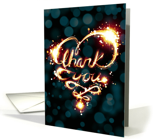 bokeh thank you card (1141228)