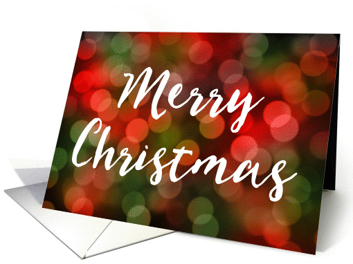 merry christmas bokeh card (1408622)