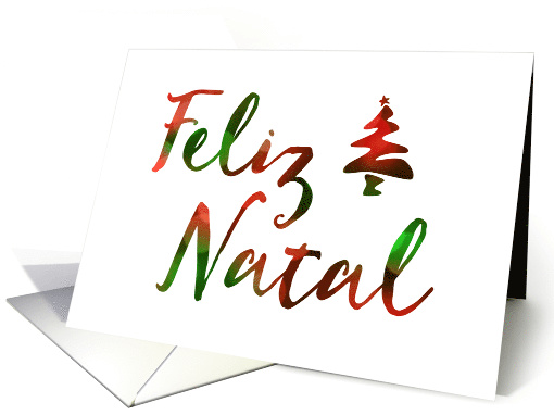 Business, Feliz Natal, Merry Christmas in Portuguese card (1408702)