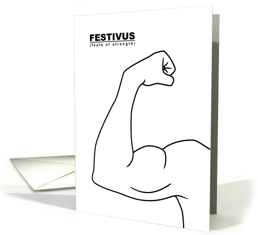 FESTIVUS feats of strength card (1411204)