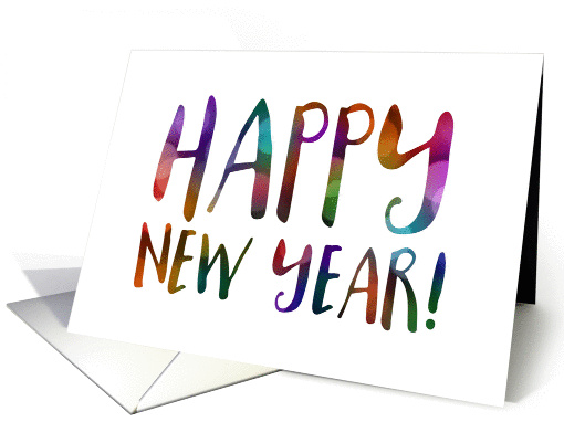 Happy New Year! business bokeh card (1412466)