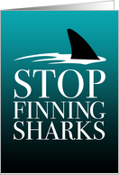 STOP FINNING SHARKS card