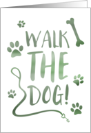 Walk the Dog Day card