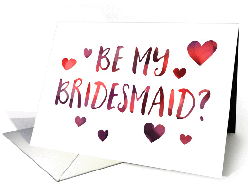 Be My Bridesmaid Invitation, blank inside card (1418244)