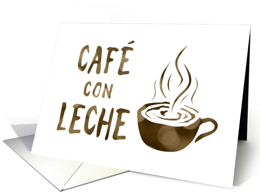 cafe con leche invitaciones card (1423558)