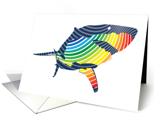 Great White Shark Color Swoosh card (1489478)