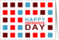 Happy Presidents’ Day Mod Squares card