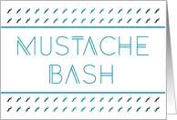 Mustache Bash Invitation card