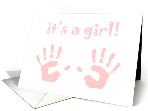 it's a girl! card (231787)