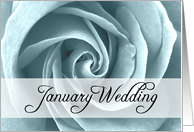 january wedding card