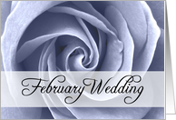 february wedding card