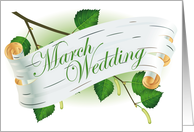 march wedding card