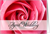 april wedding card