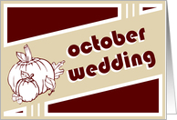 october wedding card