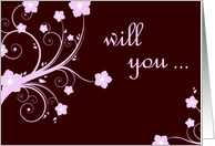 will you be my bridesmaid? card
