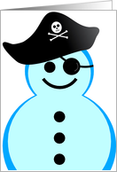 Happy Holidays from the Pirate Snowman card