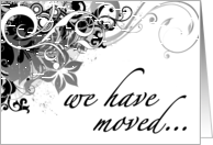 we have moved... (hi-fi flowers) card