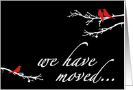 we have moved... (mod birds) card