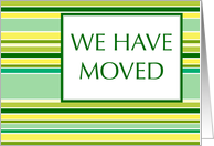 we have moved : stripes card