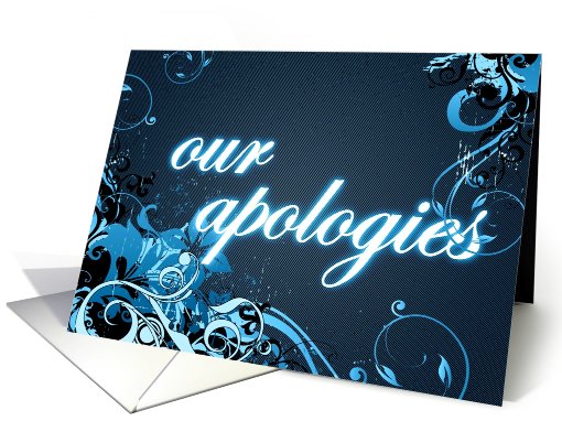 our apologies card (701135)