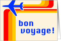 bon voyage! : retro stripes travel card