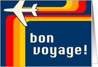 bon voyage! : retro stripes travel card