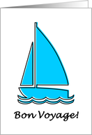 bon voyage! : oddRex sail boat card