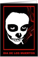 skelesmoke (dia de los muertos party invite ) card