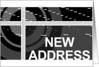 new address announcement (bullseye) card