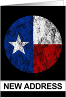 texas flag new address announcement card