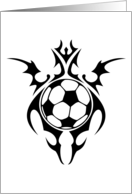 tribal soccer ball card