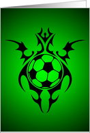 tribal soccer ball card