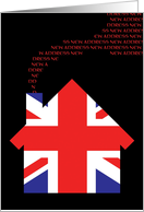 new great britain address (united kingdom flag) card