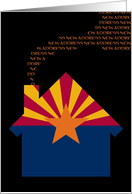 new arizona address (flag) card