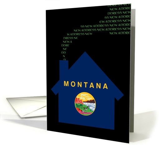 new montana address (flag) card (719725)