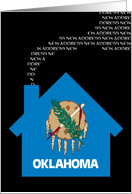 new oklahoma address (flag) card