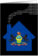 new pennsylvania address (flag) card