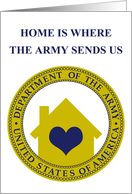 home is where the army sends us card