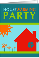 housewarming party invites : indie home card