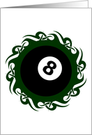 tribal eight ball card